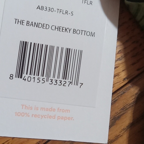 Andie Bikini SMALL Bottom Summer Vacation FLORAL FLOWERS NEW BANDED CHEEKY - Picture 2 of 5